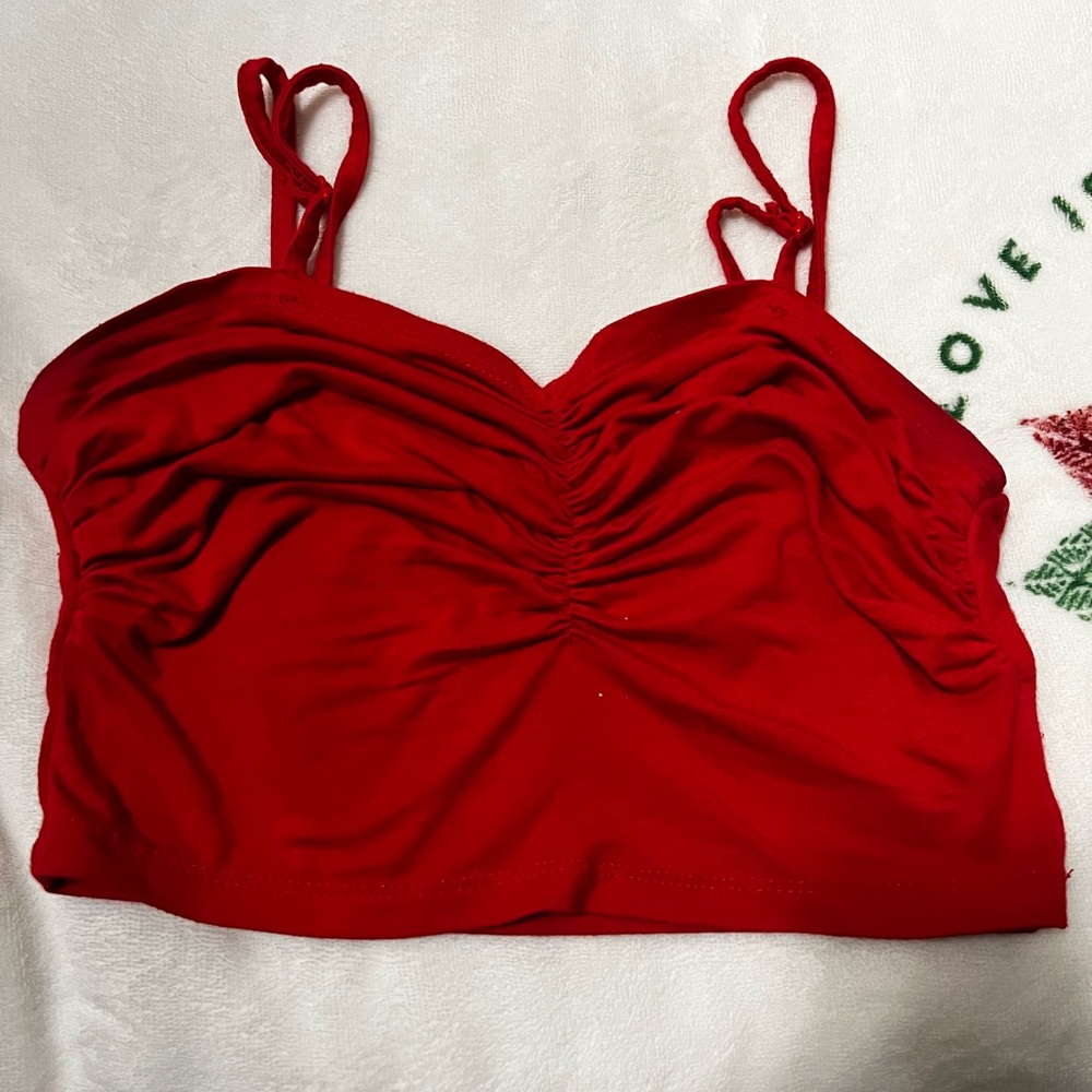 Red Crop Top
